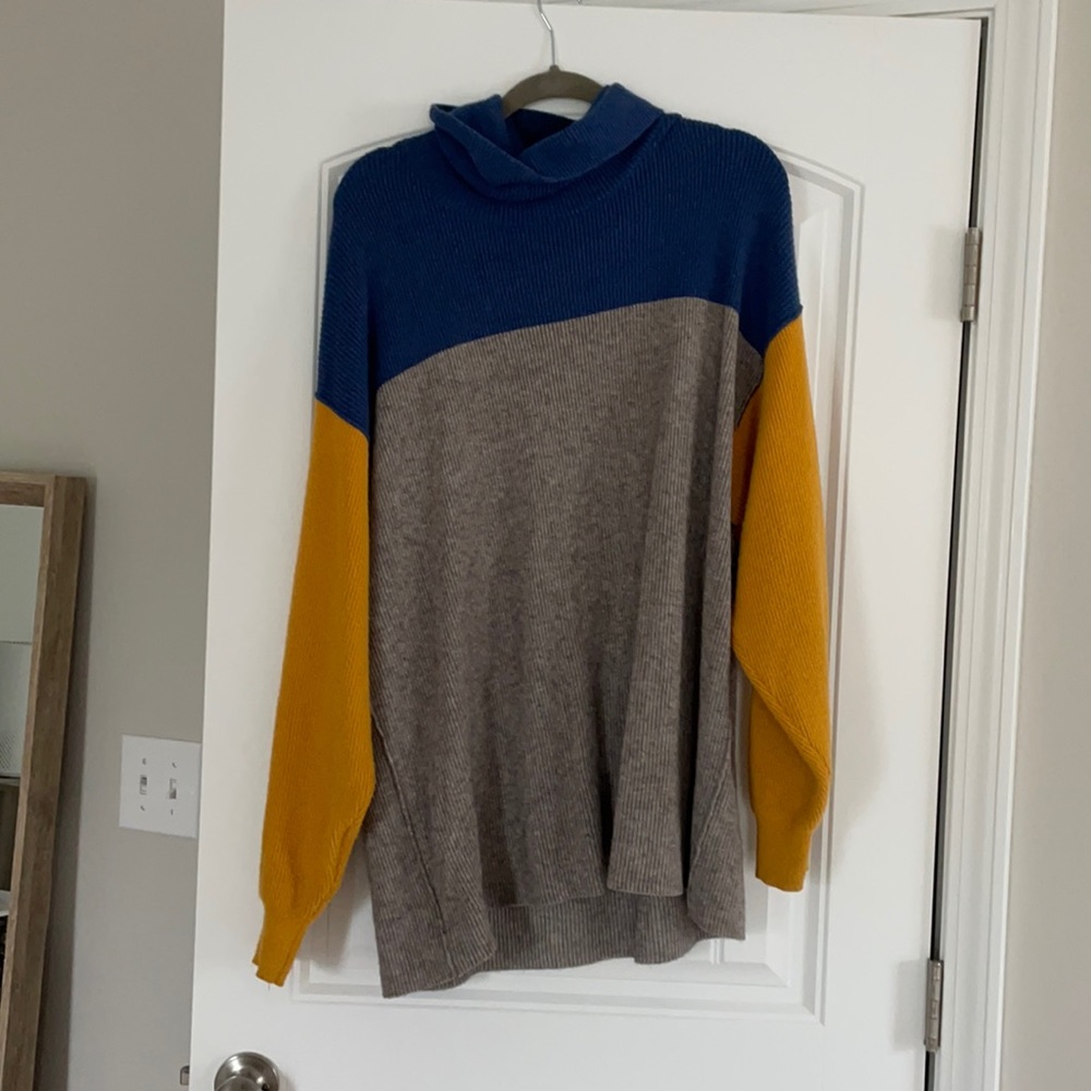 Free People color block sweater